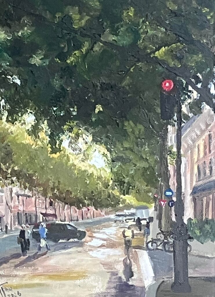 Miromesnil — a Paris street scene by Andrey Grin, oil on canvas
